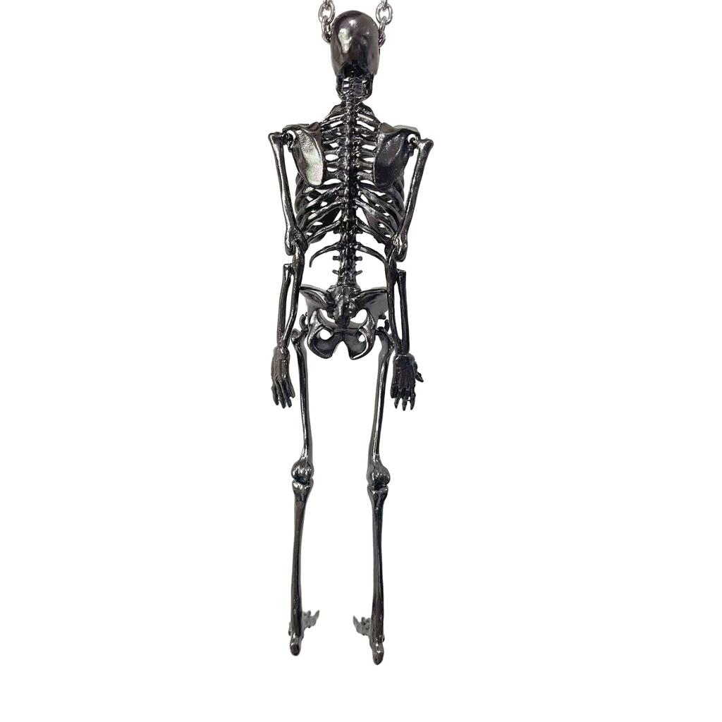 Skull Pendant Necklace Lightweight Skeleton Neckchain Gothic Clavicle Chain for Fashion Individuals Halloween Gifts
