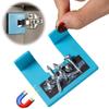 Magnetic Cabinet Door Hinge Spacer with Positioning Guide Portable Cabinet Door Panel Hinge Fixator for Frame Panel