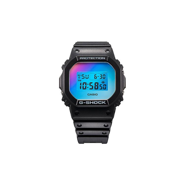

Casio G-Shock Neon Series Retro Classic Square Waterproof Quartz Watch Men watches Colorful DW-5600SR-1PR Regular Watch Box,Black Strap