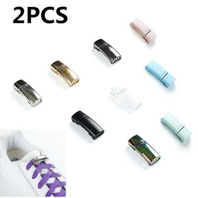 2 adet/1 çift ayakkabı bağı manyetik toka ayakabı manyetik kilit ayakkabı aksesuarı