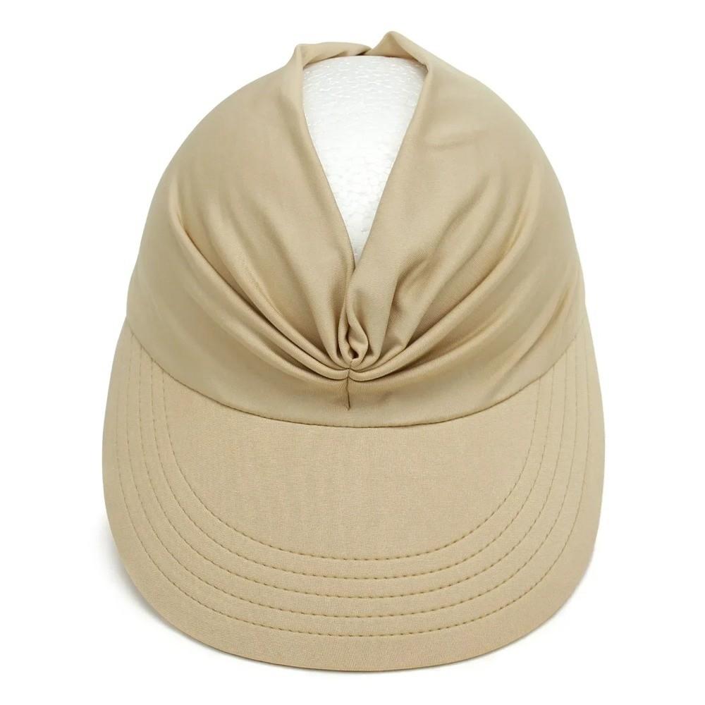 Flexible Sun-Protection Cap Wide Brim Sunscreen Hat Solid Color Outdoor Sports Hat  Outdoor Sport