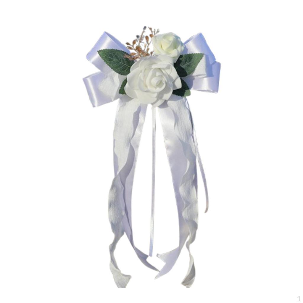 Aisle Chair Floral Decor with Ribbons for Special Occasions