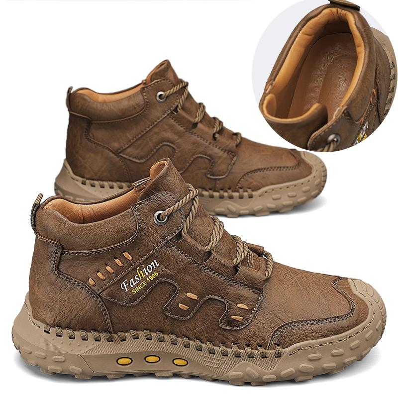 

38-48 Осень / Зима Мужские Ботинки Ручной Работы Удобные Ботинки Для Мужчин Повседневная Обувь Мокасины Мужская Обувь Инструменты 48 хаки