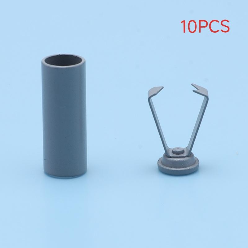 10 Stück DIY Tasche Schuhe Kleidung Lanyard Zubehör Metall Seilenden Stopper Knopf Kordelende Verschlusskappe Hängende Glocke Schnalle