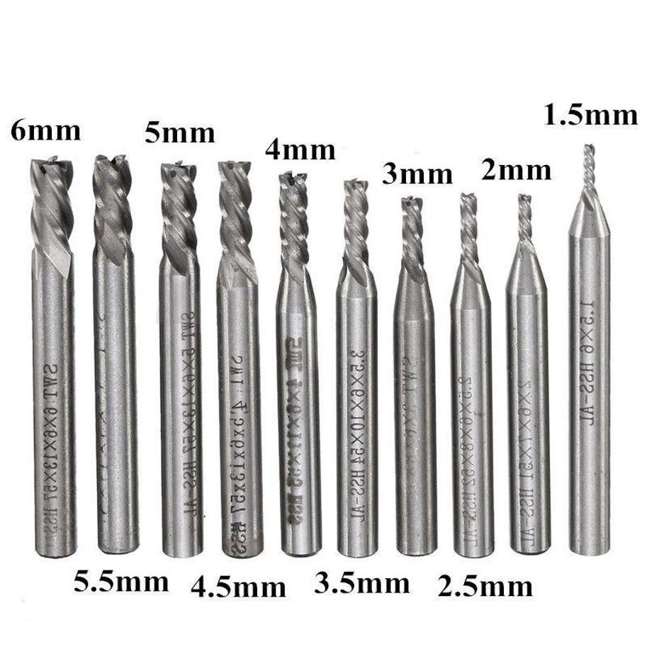 8mm HSS CNC Straight Shank 4 Flute End Mill Cutter Drill Bit Tool Durable