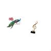 Retro PVC Wall Sticker And Musical Note Sculpture Resin Figurine Creative Tabletop Ornament for