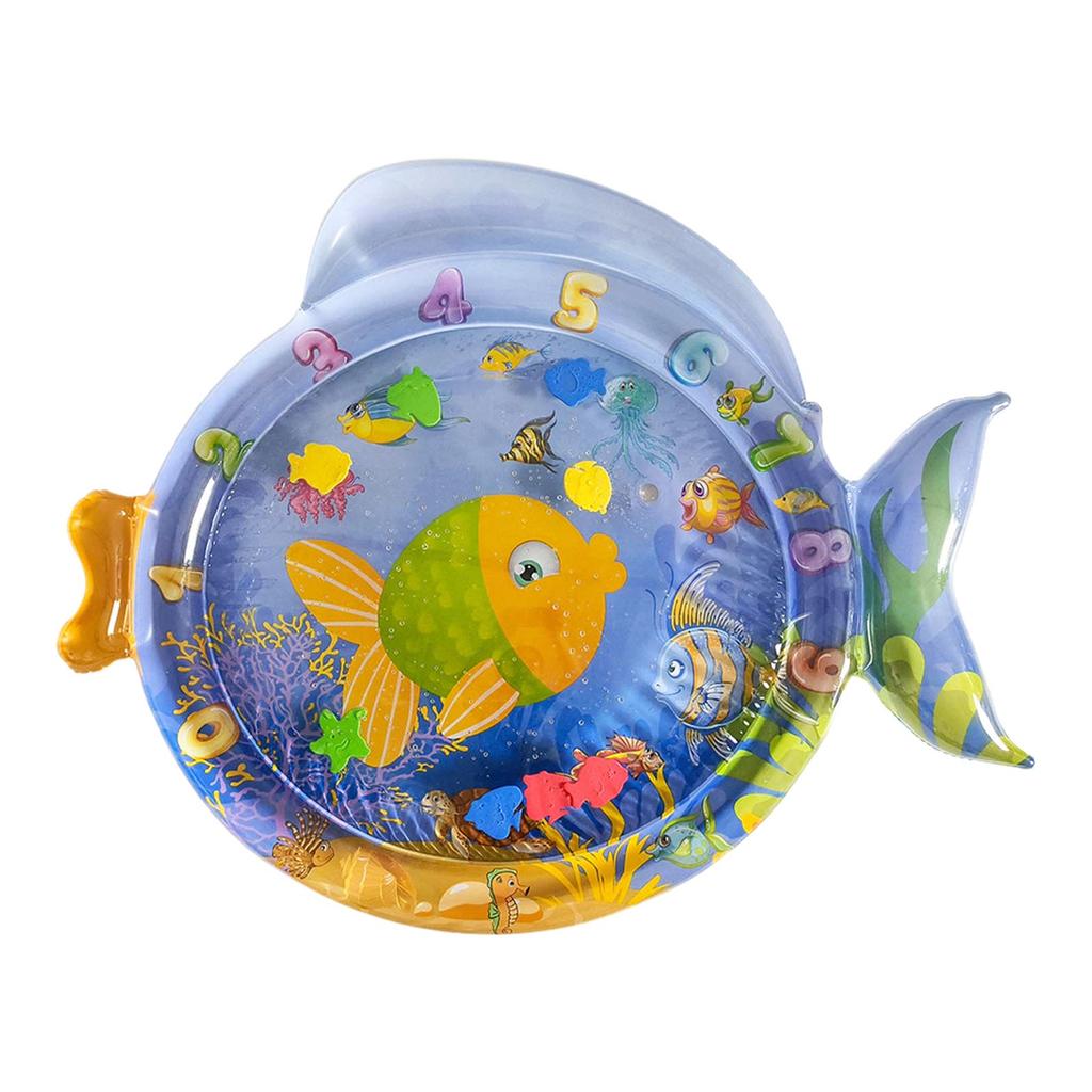 Cats Cooling Mat Napping Pad Dogs Crates Bed Inflatable Bed Lounger Ocean Theme Creative Water Mat