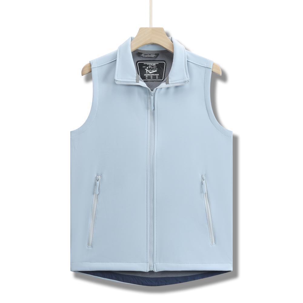 

Флисовая жилетка фотографа с несколькими карманами и логотипом на заказ для волонтерской деятельности и рабочей одежды XL