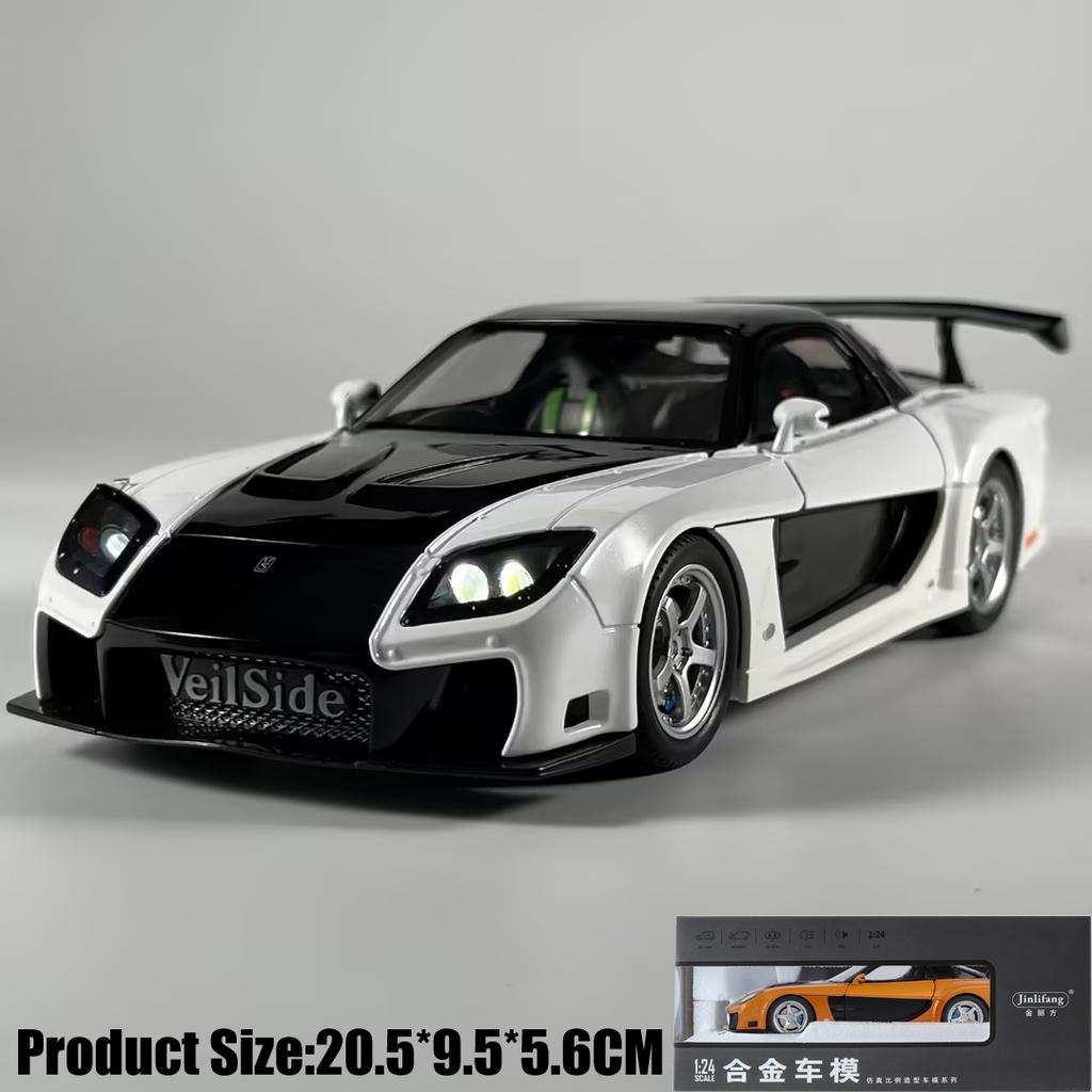 Jdm 1:24 Mazda Rx-7 Fd3S Veilside Fortune Fast & Furious: Tokyo Drift Alloy Metal Diecast Model Car Home Trendy & Desktop Gifts