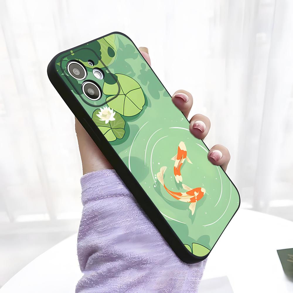 Funny Goldfish Phone Case For IPhone 17 Pro Max 15 Pro 16 14 Plus 12 13 Mini 11 Pro Shockproof Soft Cover