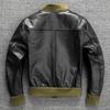 Genuine Leather Jacket for Men A1 Short Jacket for Baseball Uniform Casual Autumn and Winter Jacket