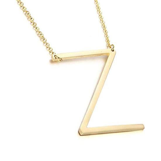 Women 26 English Letter Pendant Chain Necklace Choker Party Jewelry Gift