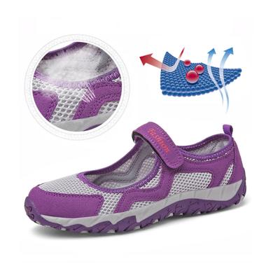 Fashion 2024 New Mesh Breathable Casual Shoes Women Comfort Light Walking Shoes Slip On Flats Mom Soft Sole Shoes Non-slip Mesh Sneakers