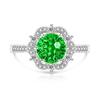 Copper Bright Millennium Cut High Carbon Diamond Plum Blossom Crown Ring Ladies Glamour Jewelry