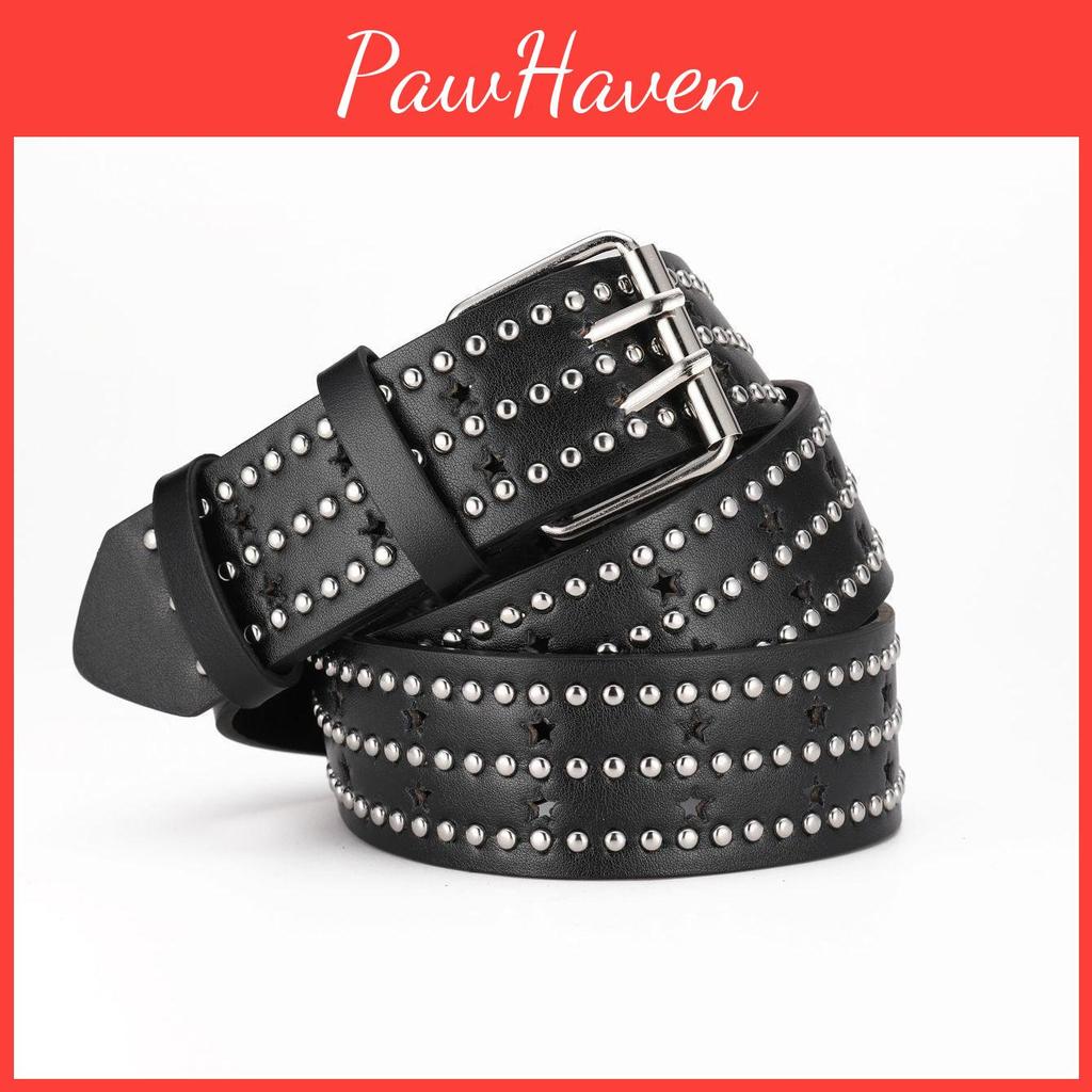 Punk Rock Bullet Rivet Unisex Belt Motorcycle Hip Hop Style