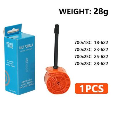 1Pcs Ultralight 28g Bike Inner Tube 700X18 23 25 28 Road TPU Material Tire 65mm Length French Valve