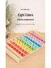 Children's Wooden Color Puzzle Abacus: Educational Beads Stacking Game and Math Teaching Aid