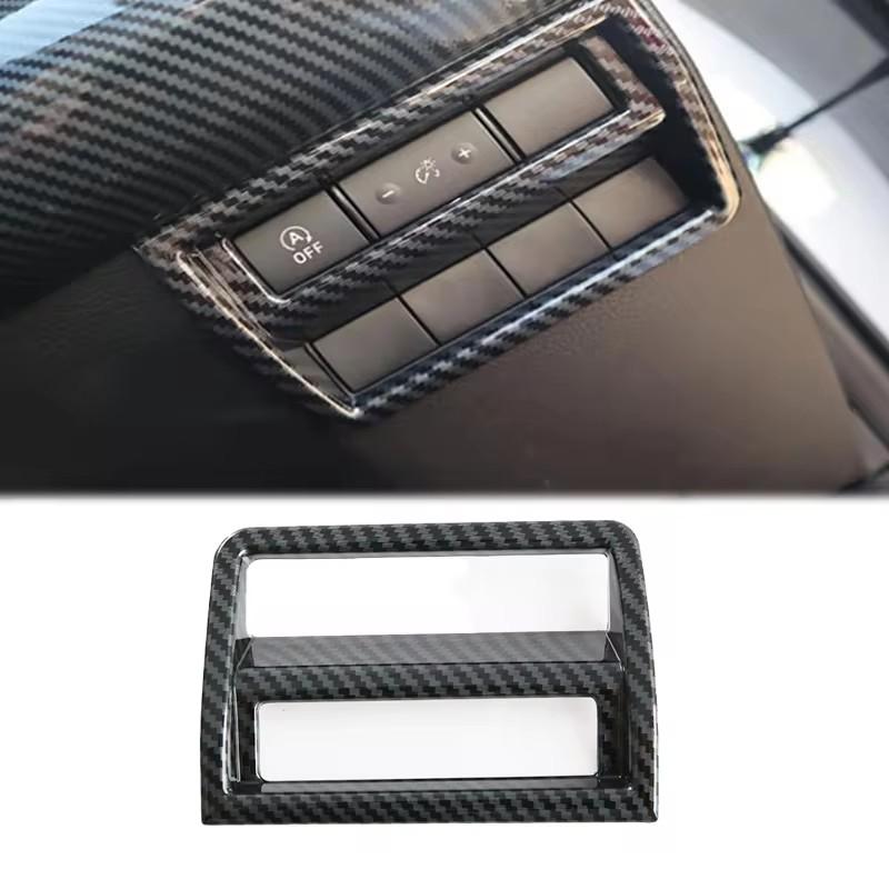 ABS Carbon Fibre For Mitsubishi Triton L200  2024 Interior Accessories Window Switch Steering wheel Gear Shift Panel cover