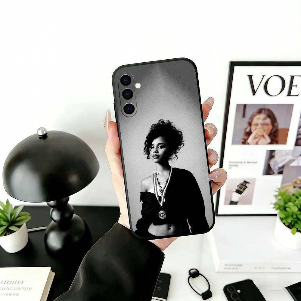 A-Afrobeats S-Style Phone Case Black Silicone Soft For Samsung Galaxy A73,A72,A71,A70,A53,A52,A51