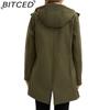 BITCED Autumn/Winter Jacket Women's Waterproof Hooded Raincoat Trench Coat