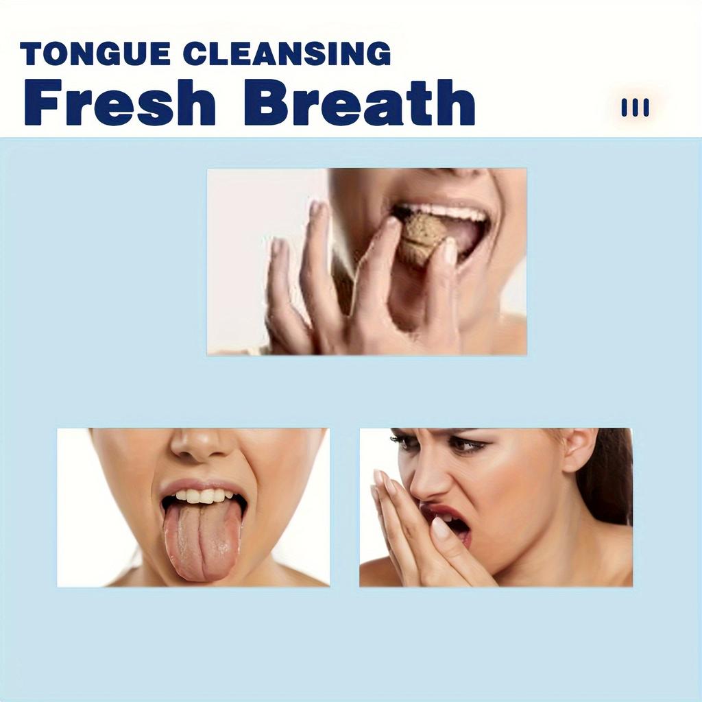 Tongue Cleansing Gel with Brush, Tongue Cleaning, Mouth Care, and Freshen Your Oral Hygiene Tongue Cleaning Kit 50g(1.76oz)