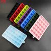 1pcs With Lid /No Lid 24-hole Silicone Ice Tray Square Box Auxiliary Food Puree Cheese Jelly Mold Bar Kitchen Tool Cocktail Cube