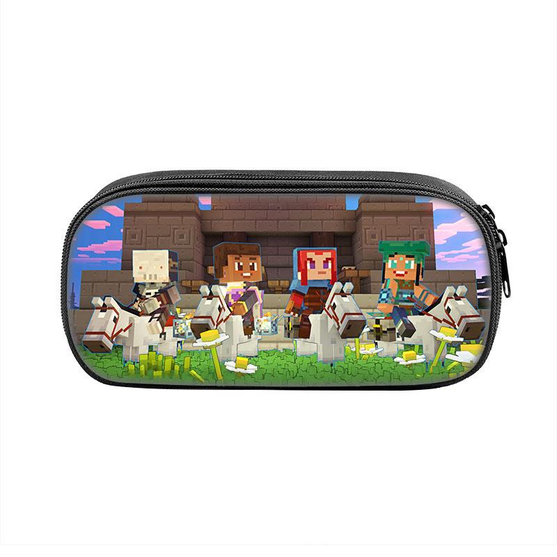 Minecraft Legends School Supplies Storage Bag With Durable Polyester For Kids