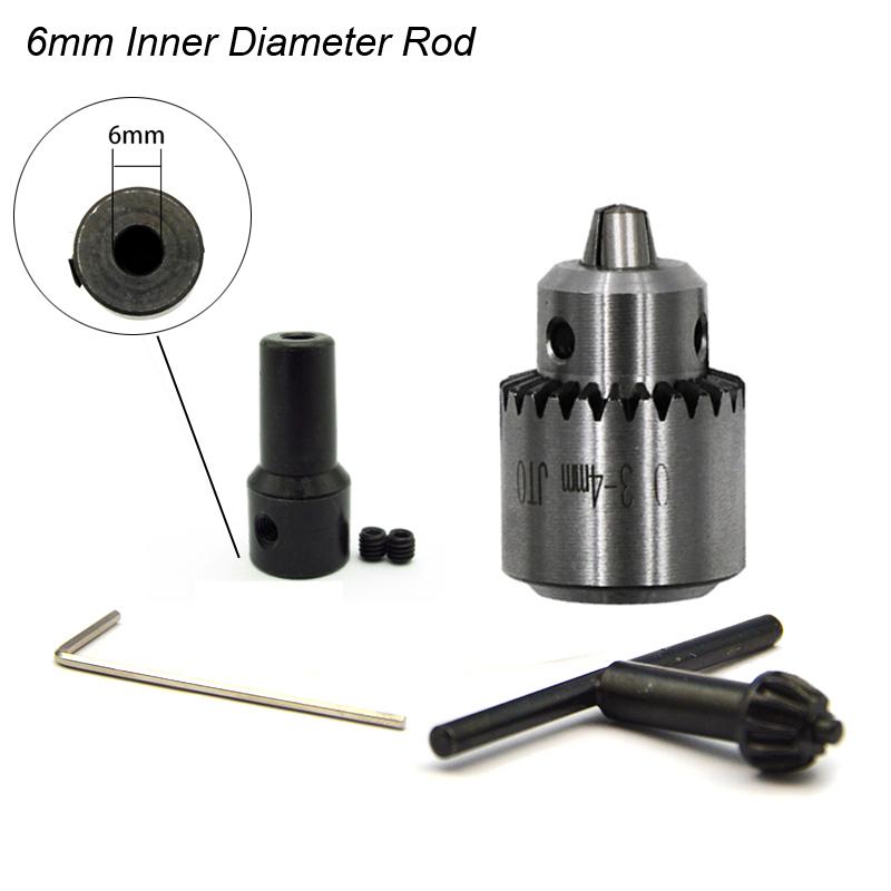 Micro Motor Drill Chuck JT0 with Key 4mm 5mm 6mm 8mm Adapter Rod Mini Cartridge Taper Mounted Mandrino Shaft Sleeve
