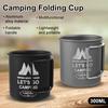 With Foldable Handle Camping Mug 300ML Coffee Mug Convenient Camping Water Cup  for Outdoor Use