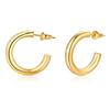Open Circle Hoops For Women Stainless Steel 25mm  42mm 63mm Diamter Female Holiday Gifts