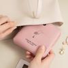 Layered PU Leather Travel Jewelry Storage Bag for Earrings, Rings, and Bracelets with Pull-String Closure