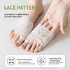 1 Pair Thin Forefoot Pads Lace Invisible Socks Invisible Half Insoles  Women
