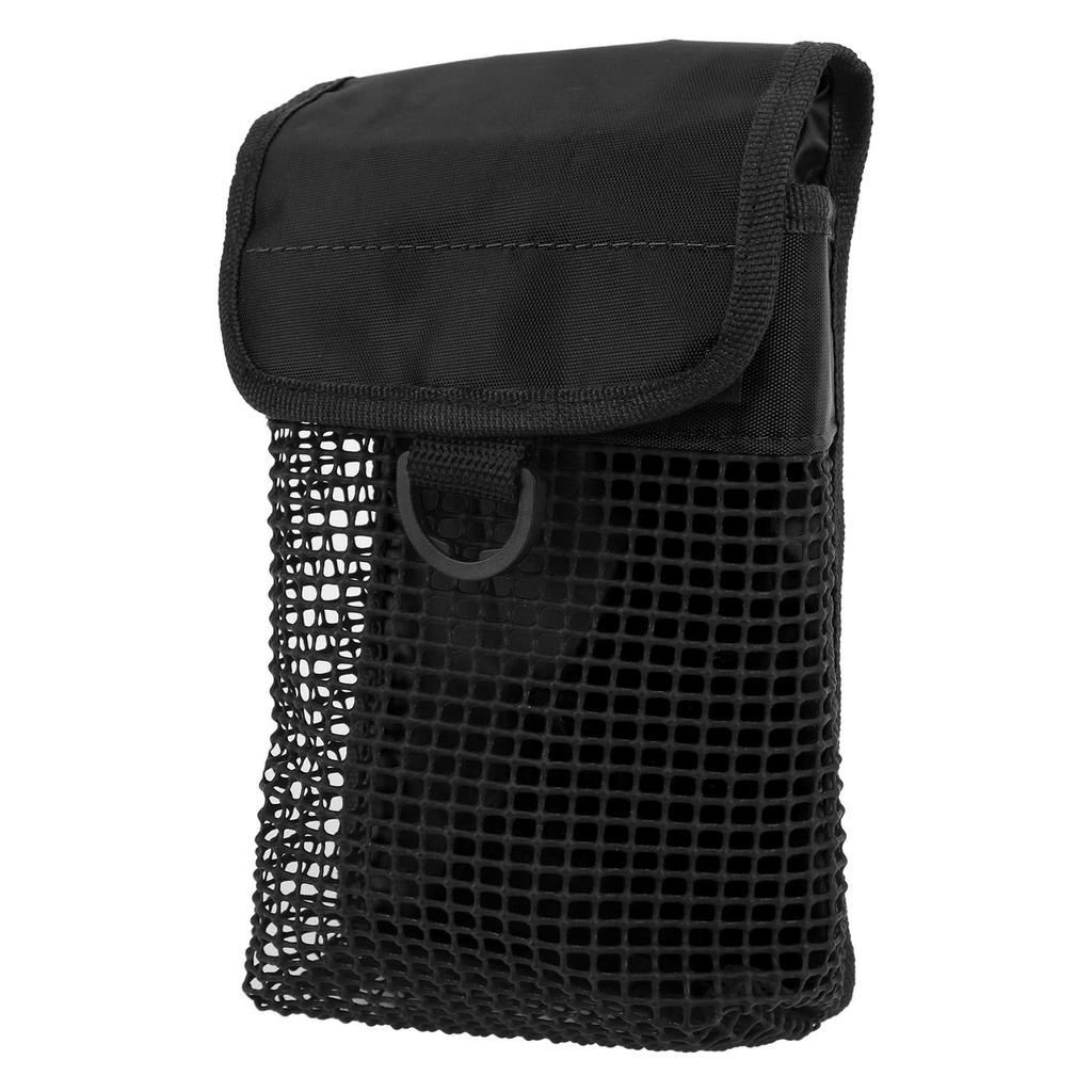 21x14cm Portable Diving Mesh Gear Bag with Buckle Lightweight Underwater Marker Mesh Pouch