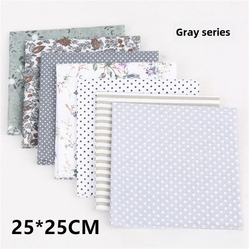 Qiaosi Patchwork Pure Cotton Fabric Set: Small Floral DIY Cloth for Handmade Crafts