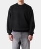 Lambeulla Double Cotton Oversized Sweatshirt [Black] Brushed Line Option