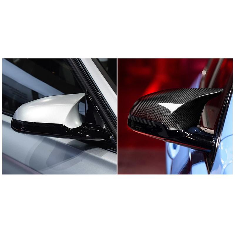 For BMW F80 M3 F82 M4 M2 F87 2014-2019 Real Carbon Fiber Car Side Exterior Rearview Mirror Panel Cover Trim Car Accessories