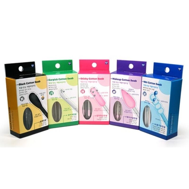 MJC Hygiene Individual Cotton Swab Set of 5 Filled Cotton Swab (Individually Packaged)