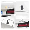 QEZEZA Car Sticker, 3D Metallic Texture, Stylish, Cute, Cat Emblem, Car Sticker, Decal, Cat