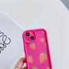 Fresh Strawberries Pattern Soft TPU Phone Case for iPhone 17 Air 16 15 14 Pro Max Plus 13 12 Mini 8 7 X Xs Back Cover