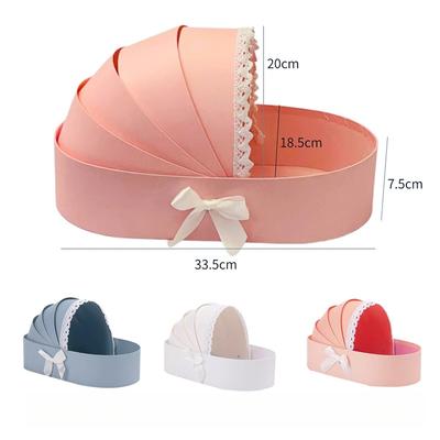 Flower Box Custom Cradle Basket Gift Wrapping Bag Premium Wedding Flower Box For Decorative Storage Gift Wrapping Wedding