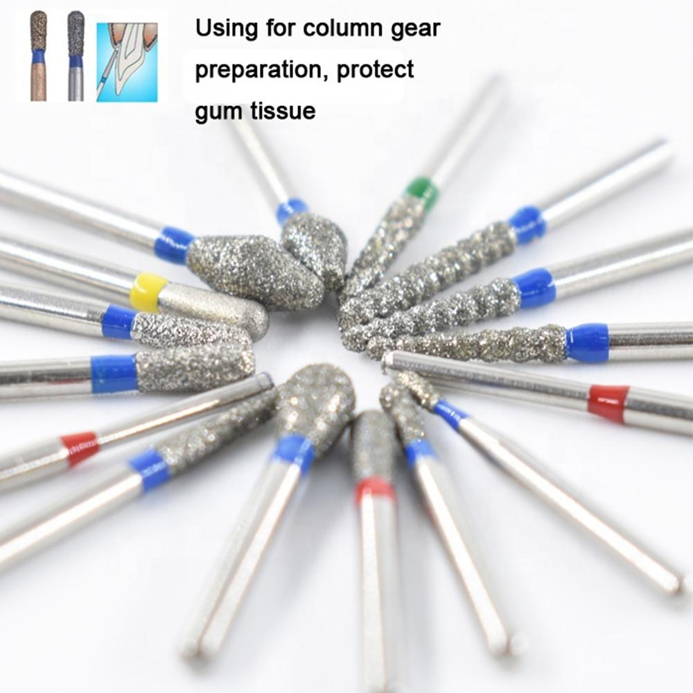 Dental Drills Fg Dia 1.6Mm 5Pcs/Pack High Speed Handpiece Diamond Bur All Series Teeth Whitening Dentistry Materials Supply