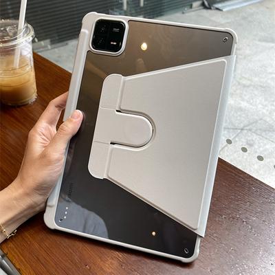 Rotating Leather Tablet Case for Xiaomi Redmi Pad SE 10.6 MI Pad 5 Pro 12.4 Xiaomi Pad 6 Max 6 Pro 11 Inch 2023 Clear Back Protection Cover