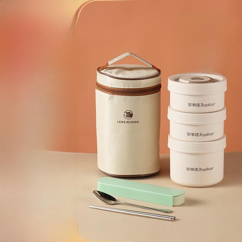 Royalstar Insulated Stainl Steel 36 Lunch Box Microwave Se Portable Bento Box for Office Workers And Elementary School ...