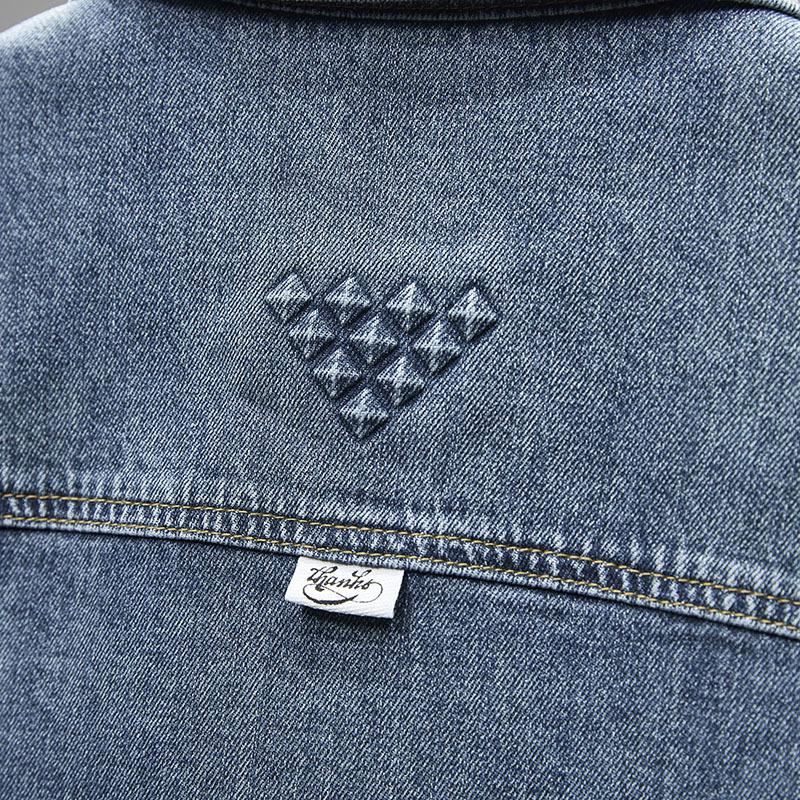 Men's Trendy Blue Denim Jacket - Simple Autumn/Winter Design