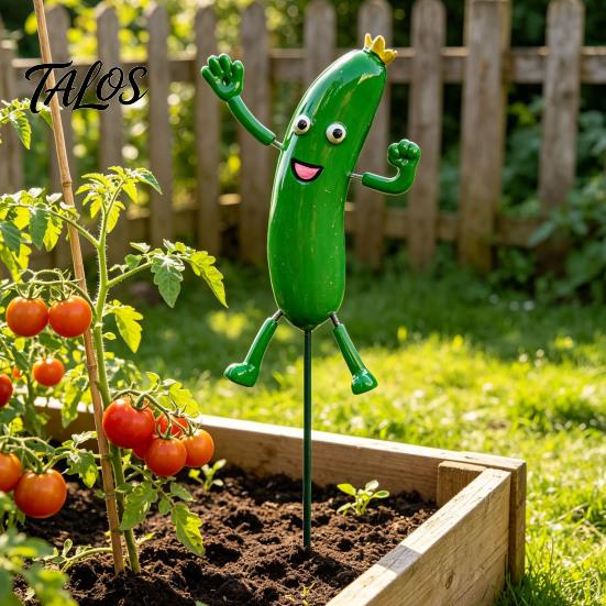 Cute Vegetable Figurines Cartoon Vegetables Resin Garden Stake, Funny Character Figurine Yard Decor, Lawn Decor Whimsical Outdoor Plant Pick Ornament