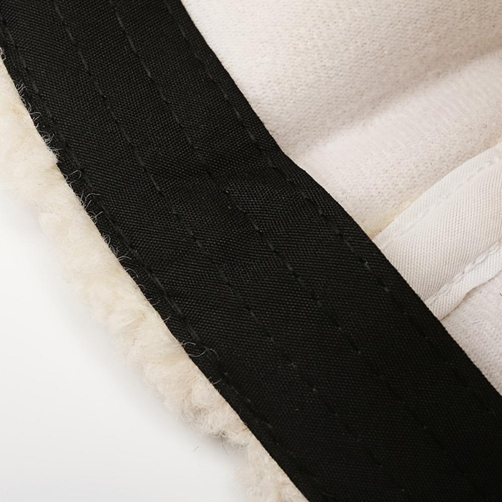 Classic Letter R Embroidery Baseball Cap Color Block Coldproof Warm Dad Hats Plush Adjustable Sun Hat for Women Autumn & Winter