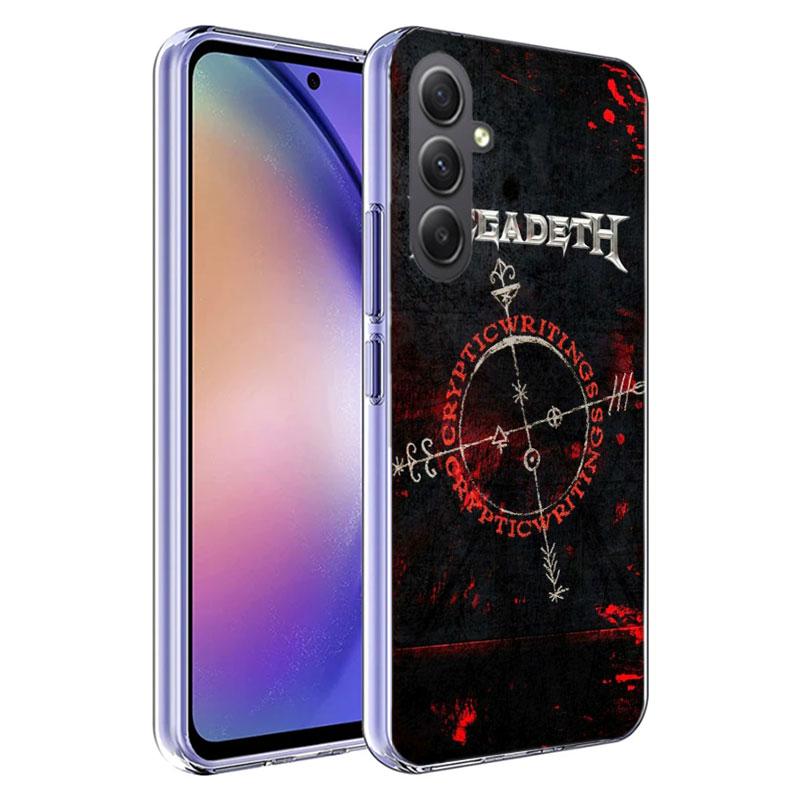 Music Band M-Megadeth Phone Case For Samsung A16 A26 A36 A56 A17 A03S A04S A02S A05S A50S A30 A20 A70S A40 A21 Galaxy Note 20 10