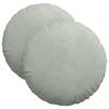 Seat Cushion 2 Pieces Light Grey Ø 40 X 13 Cm Velvet