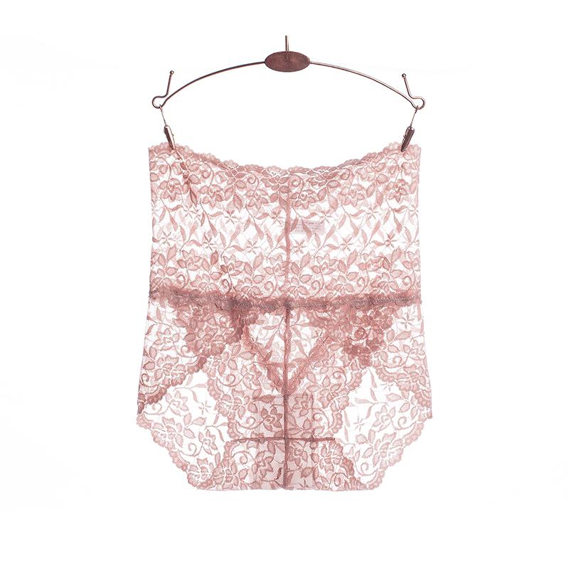 3Pieces/Lot High Waist Light Sexy Elastic Lace Women's Panties, Pure Cotton Crotch Comfortable Non-marking Breathable Lightweight Underwear Briefs