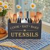Solid Wood Kitchen Utensil Organizer: Tableware, Knife, Fork, Chopstick Storage Box